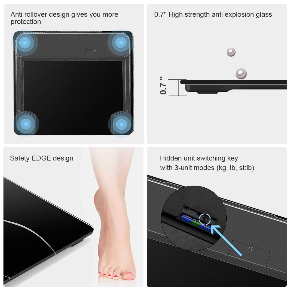 Pesas Digitales Bascula Digital De Peso Corporal Balanza Para Personas Maletas
