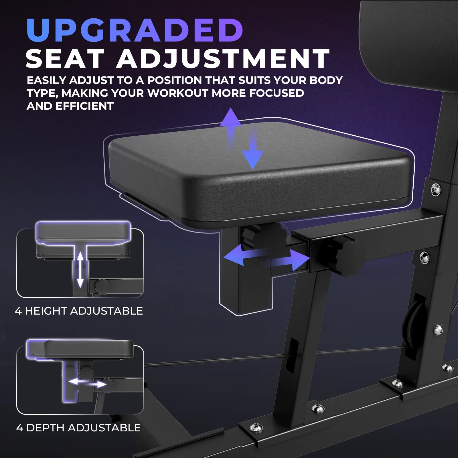 Home Gym Workout Station, Full Body Traning Weight Cable Machine with 138Lbs Weight Stack