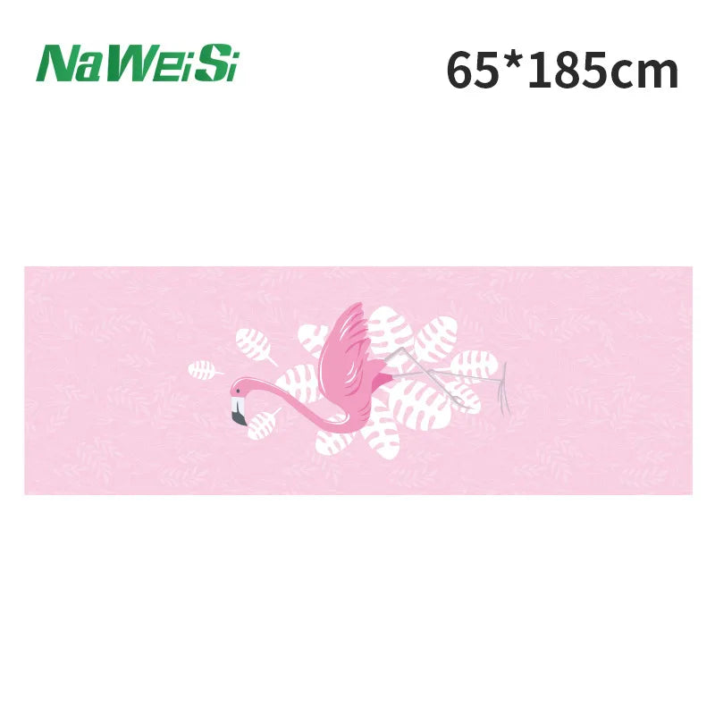 Yoga Mat Towel Double-Side Velvet Yoga Fitness Isolation Mat Non-Slip Folding Portable Sports Mat Towel Beach Quick Dry Towel