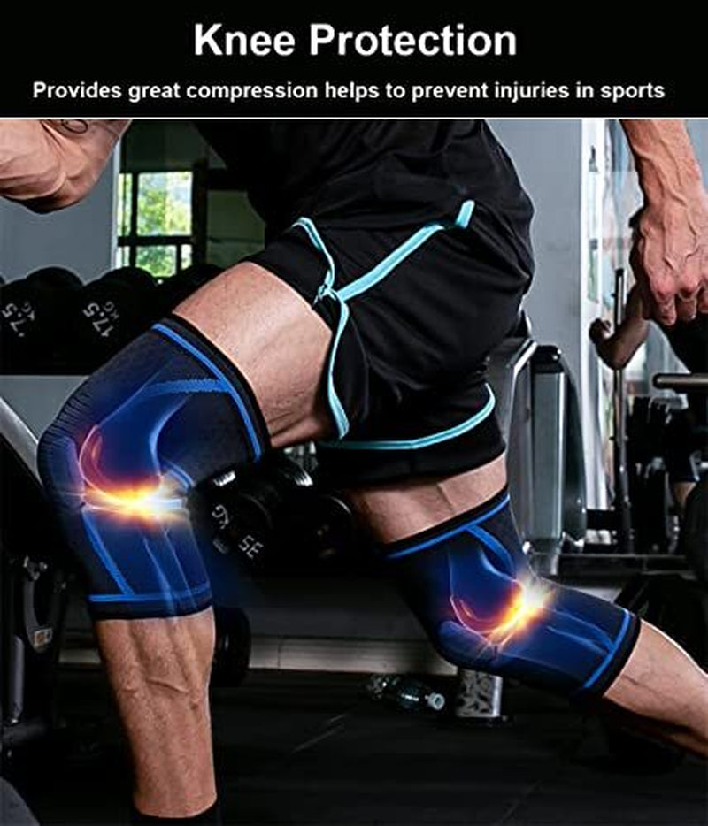 Rodilleras Gym Para El Dolor Levantar Pesas Deportivas Compresion Rodillera, S
