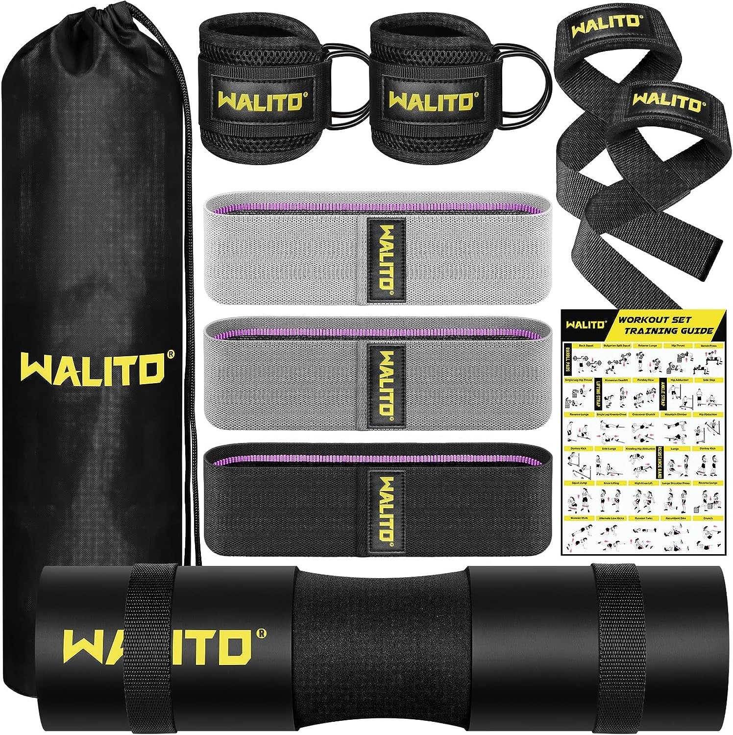 Juego De Almohadillas Para Pesas Para Empuje Cadera Almohadilla Para Sentadillas