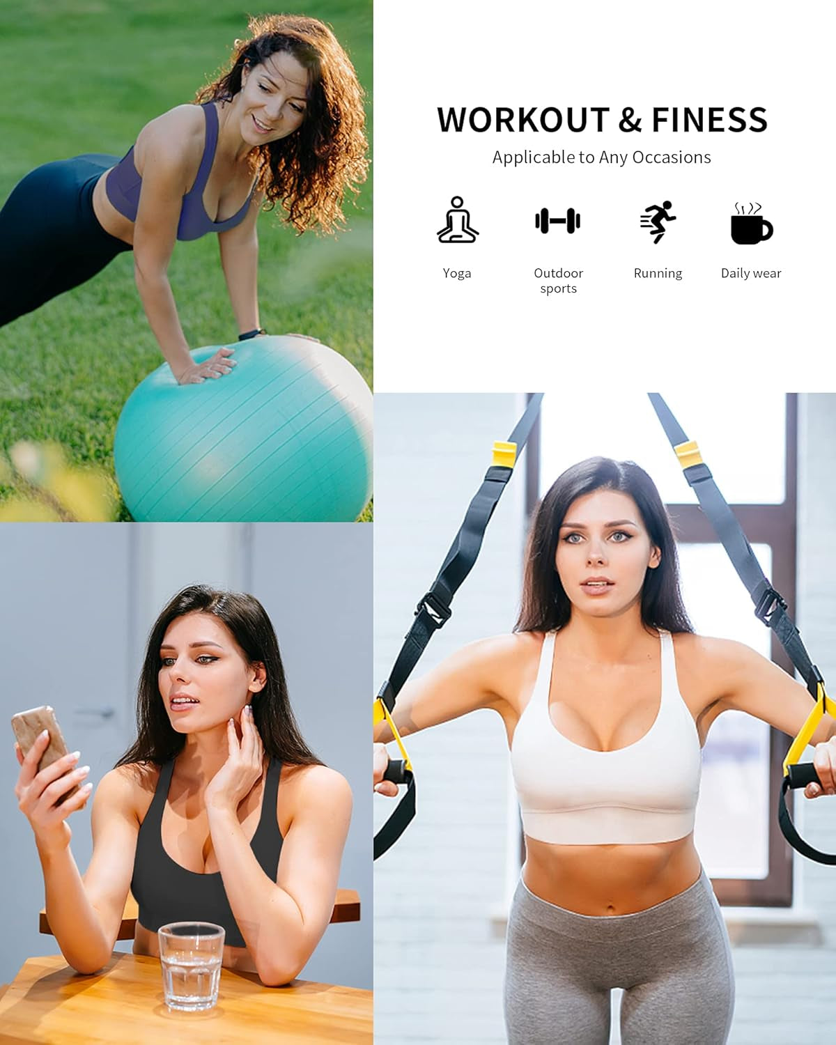 Women'S Sports Bra Compression Sports Bras for Women V Neck Medium Support Yoga Sports Bras Workout Fitness Black