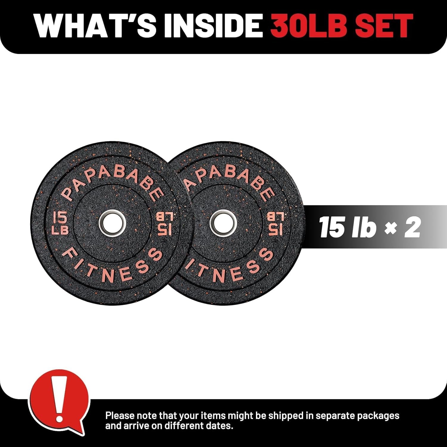 Weight Plates, 2-Inch Weights Plates Set, Floor Protective Rubber Weight Plates, 10-600Lbs Bumper Plates for Barbell Strength Training & Weightlifting (Single/Pair/Full Set)