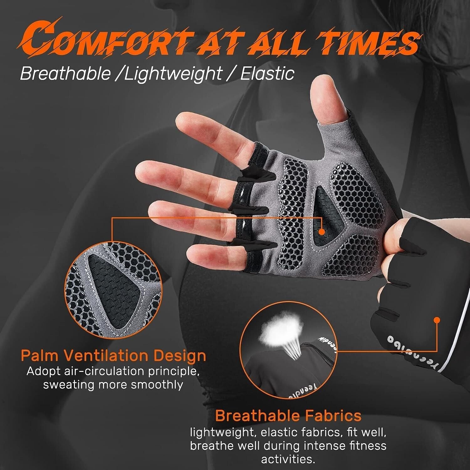 Guantes De Gimnasio Para Levantar Pesas Hacer Ejercicios Mujer Hombre Guantillas