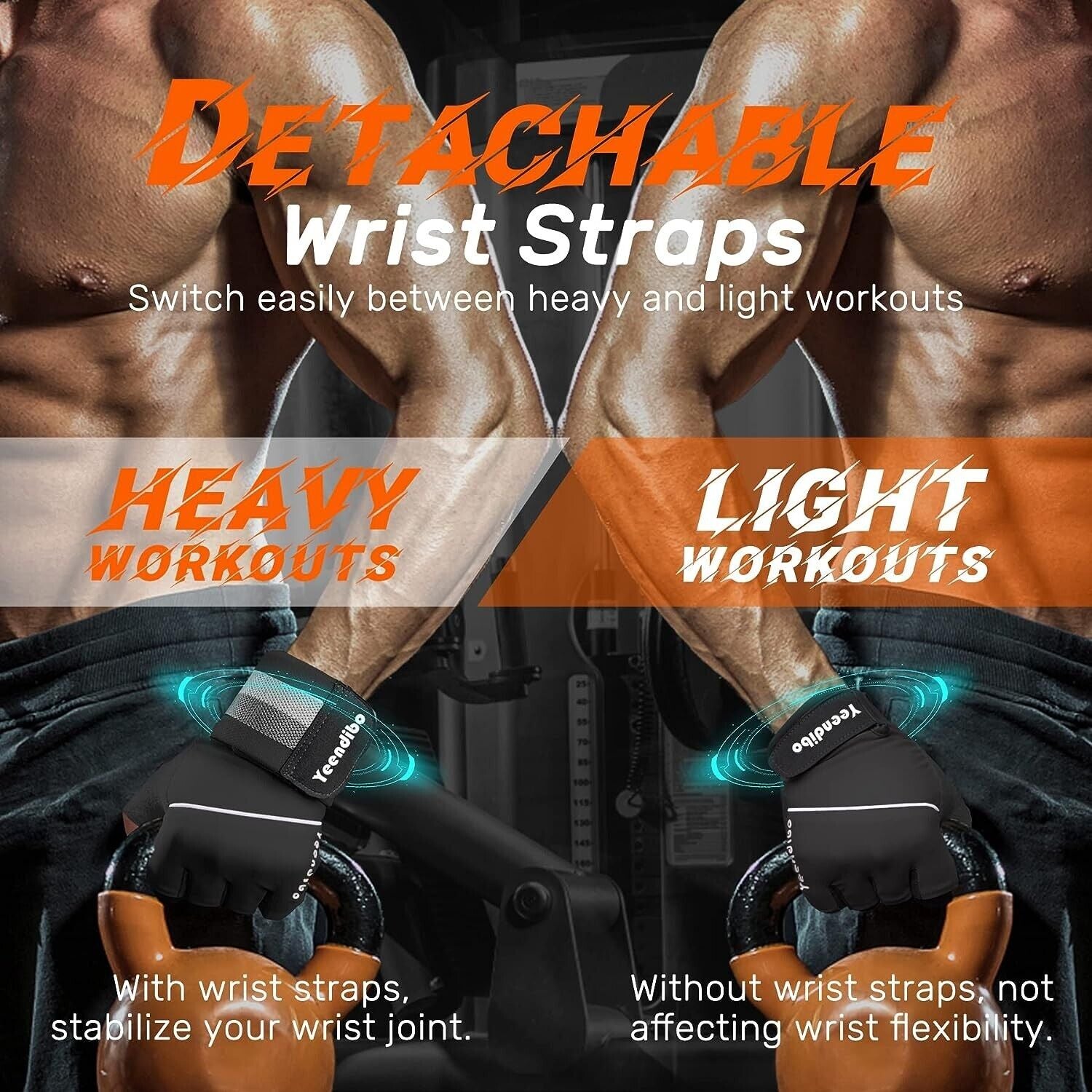 Guantes De Gimnasio Para Levantar Pesas Hacer Ejercicios Mujer Hombre Guantillas