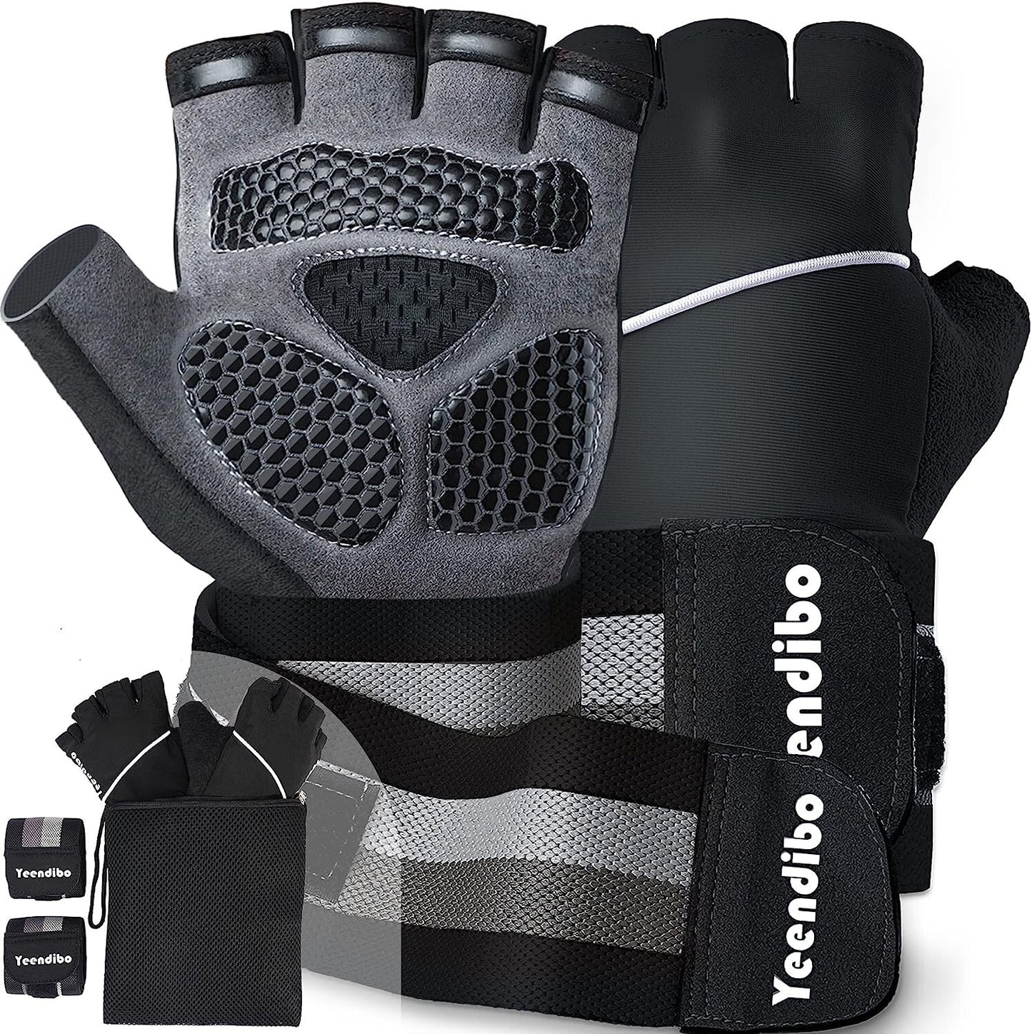 Guantes De Gimnasio Para Levantar Pesas Hacer Ejercicios Mujer Hombre Guantillas